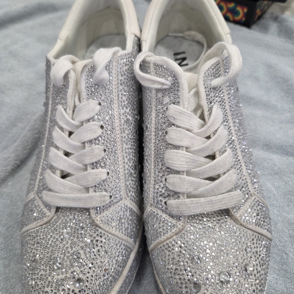 INC Silver Glitter Women's Sneakers - Picture 7 of 8